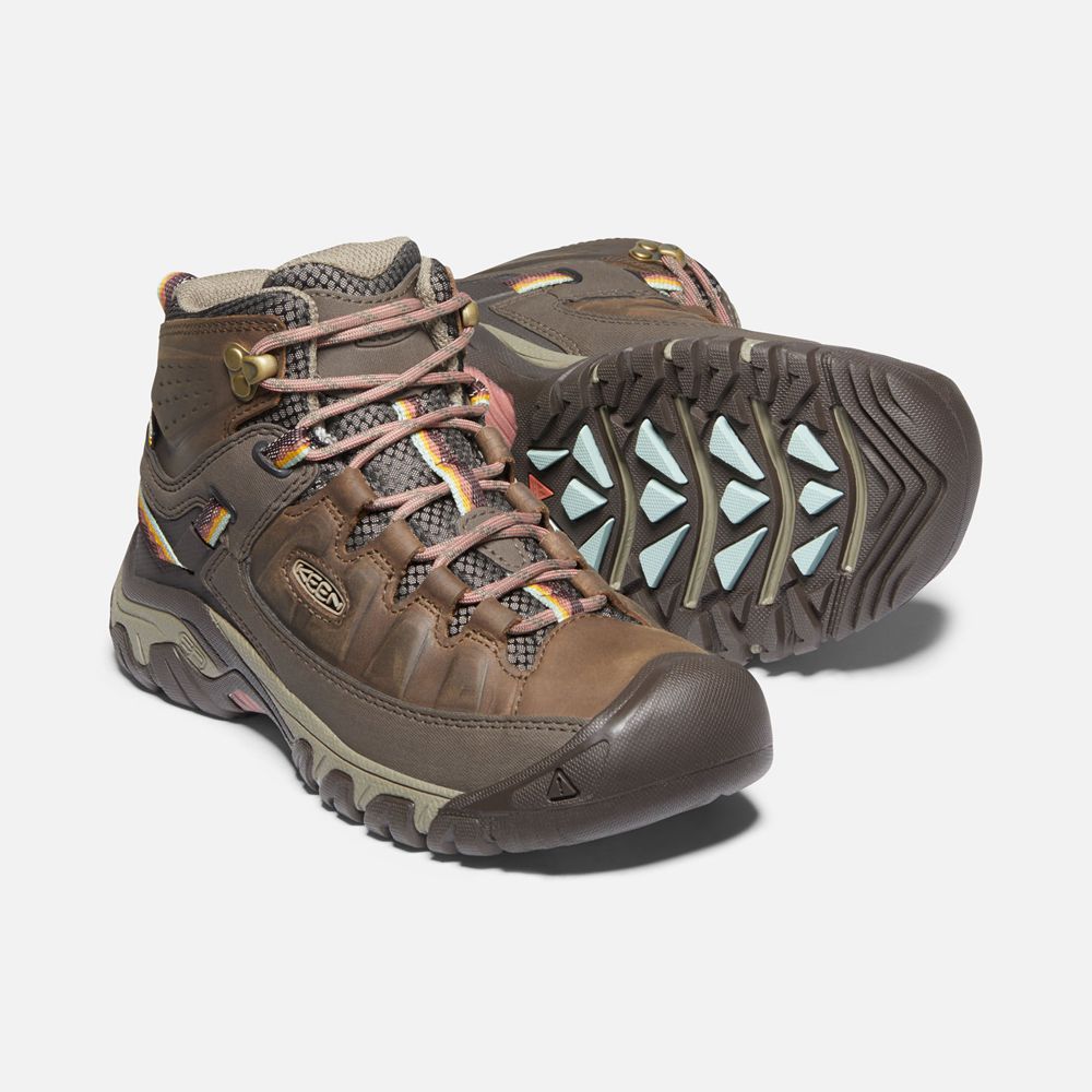 Bottes de Randonnée Keen Femme Marron | Targhee Iii Waterproof Mid | RUIZT-0257